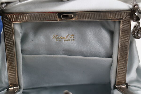 "Du Barry" evening ensemble, (a, b) House of Dior (French, founded 1946), (a) silk, nylon, metal, (b) silk, (c, d) leather, silk, metal, (e) silk, metal, (f, g) wood, French