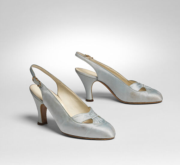 "Du Barry" evening ensemble, (a, b) House of Dior (French, founded 1946), (a) silk, nylon, metal, (b) silk, (c, d) leather, silk, metal, (e) silk, metal, (f, g) wood, French