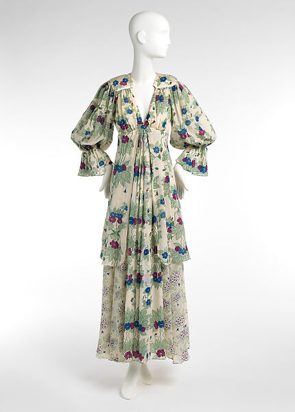 Dress, Ossie Clark (British, Oswaldtwistle 1942–1996 London), silk, British 