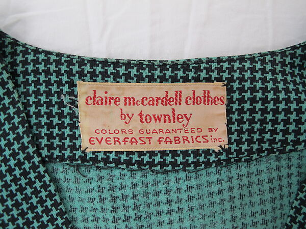 Ensemble, Claire McCardell (American, 1905–1958), cotton, American
