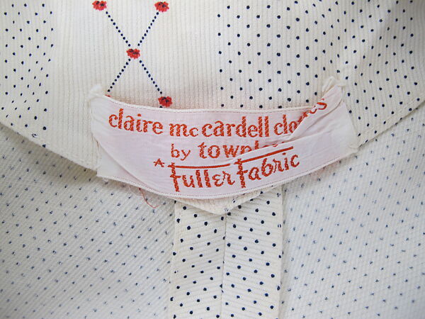 Dress, Claire McCardell (American, 1905–1958), cotton, American