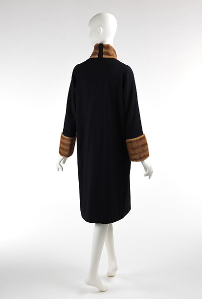 Coat, Edward Molyneux (French (born England), London 1891–1974 Monte Carlo), wool, fur, French