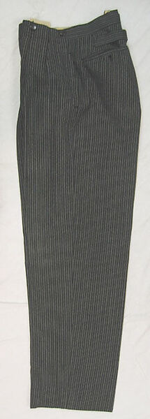 Trousers, wool, silk, plastic, French