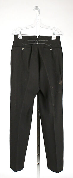 Trousers, wool, silk, plastic, French