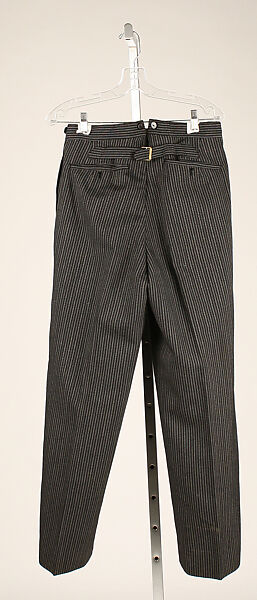 Trousers, wool, silk, plastic, cotton, French