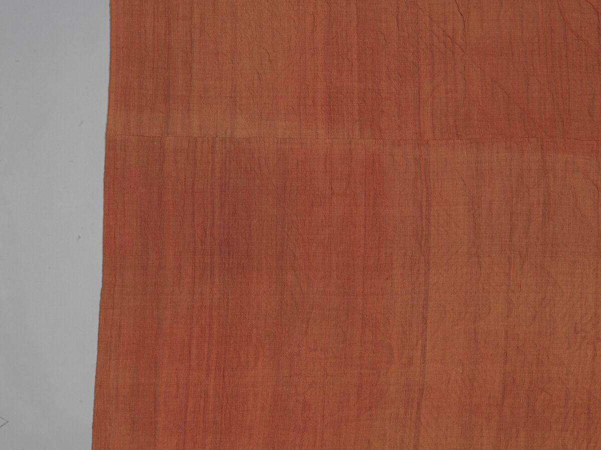 Wholecloth calamanco quilt, Wool and cotton, American