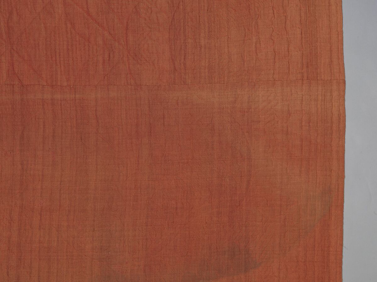 Wholecloth calamanco quilt, Wool and cotton, American