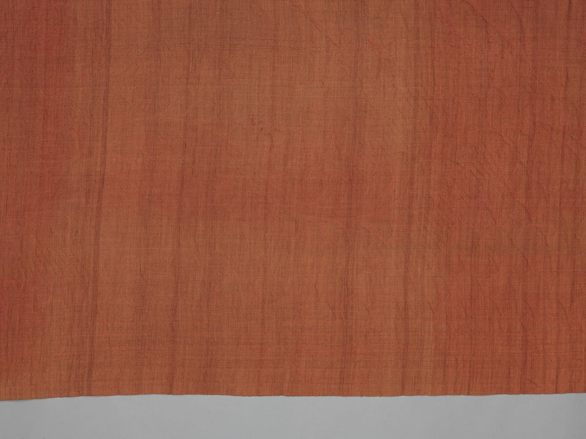 Wholecloth calamanco quilt, Wool and cotton, American