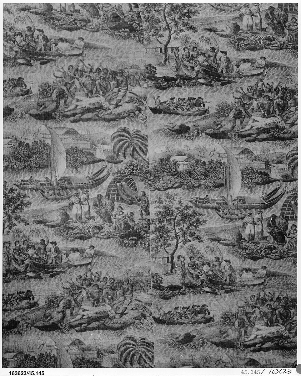 Wholecloth quilt, Cotton, British, probably