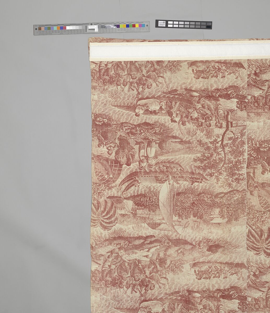 Wholecloth quilt, Cotton, British, probably