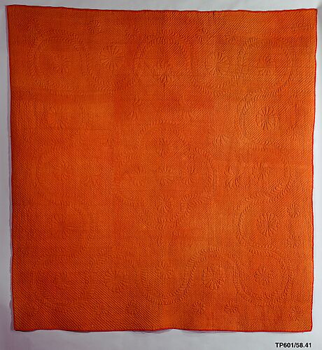 Quilt, Wholecloth calamanco