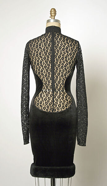 Dress, Azzedine Alaïa (French (born Tunisia), Tunis 1935–2017 Paris), synthetic, French