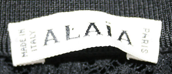 Dress, Azzedine Alaïa (French (born Tunisia), Tunis 1935–2017 Paris), synthetic, French