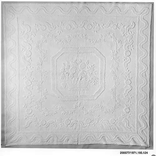 Wholecloth whitework quilt