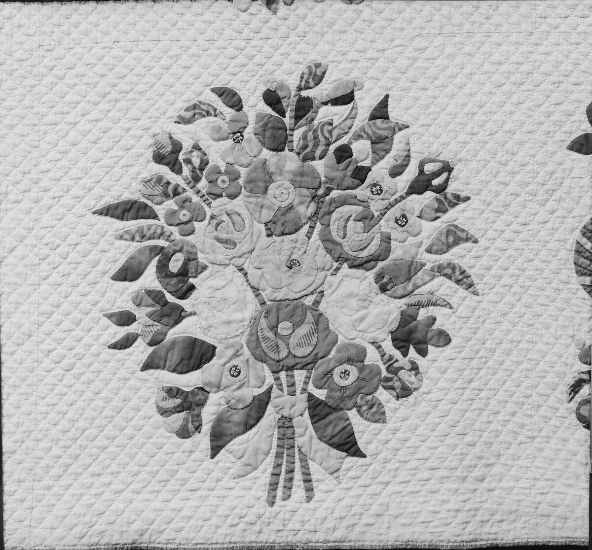 Quilt, Presentation pattern, Designs attributed to Mary Hergenroder Simon (1808–1877), Cotton and silk velvet, American