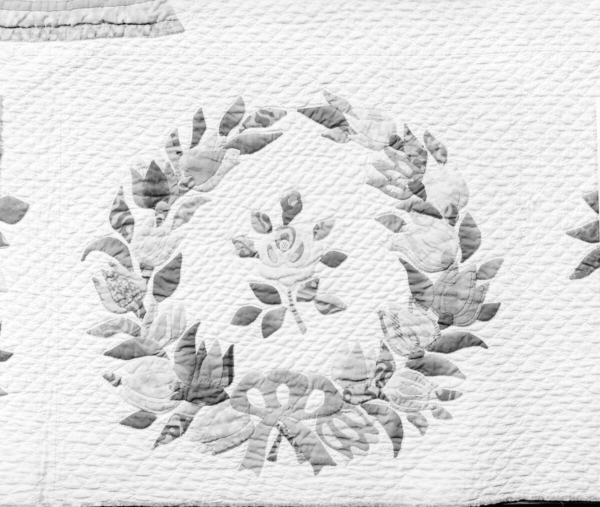 Quilt, Presentation pattern, Designs attributed to Mary Hergenroder Simon (1808–1877), Cotton and silk velvet, American