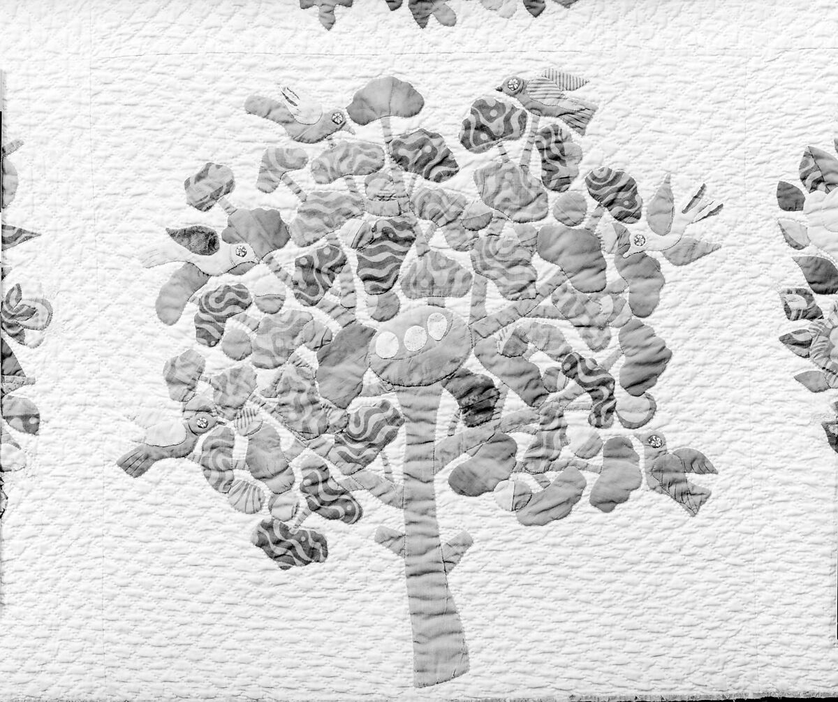 Quilt, Presentation pattern, Designs attributed to Mary Hergenroder Simon (1808–1877), Cotton and silk velvet, American