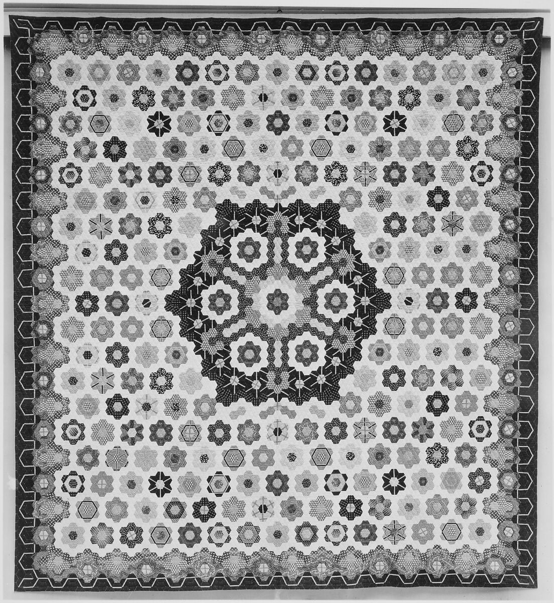 Honeycomb Quilt, Elizabeth Van Horne Clarkson (1771–1852), Cotton, American
