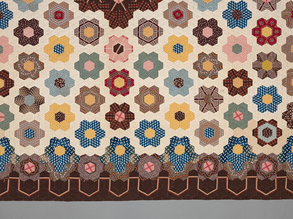 Honeycomb Quilt, Elizabeth Van Horne Clarkson (1771–1852), Cotton, American