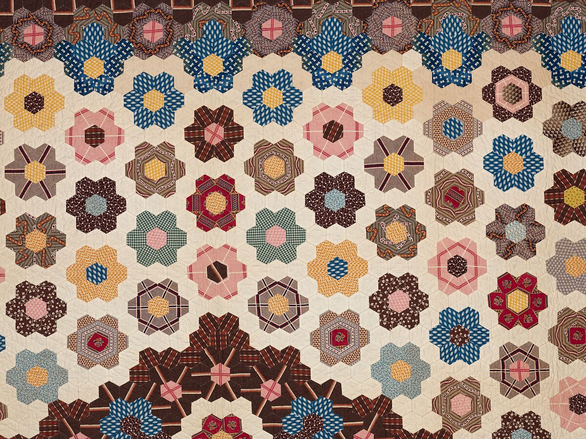 Honeycomb Quilt, Elizabeth Van Horne Clarkson (1771–1852), Cotton, American