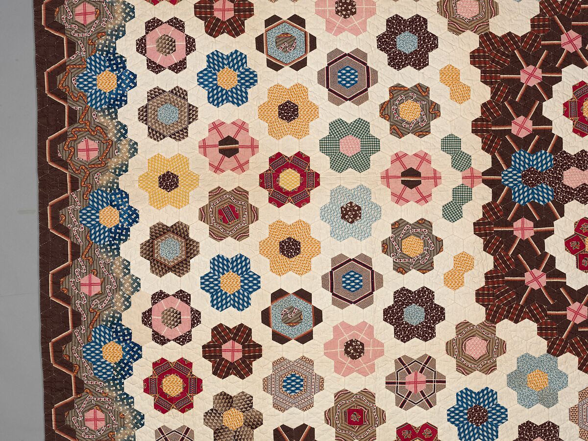 Honeycomb Quilt, Elizabeth Van Horne Clarkson (1771–1852), Cotton, American