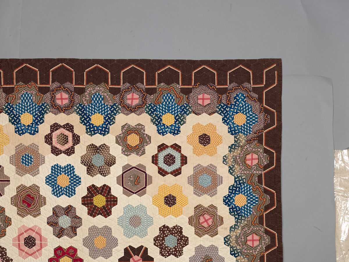 Honeycomb Quilt, Elizabeth Van Horne Clarkson (1771–1852), Cotton, American