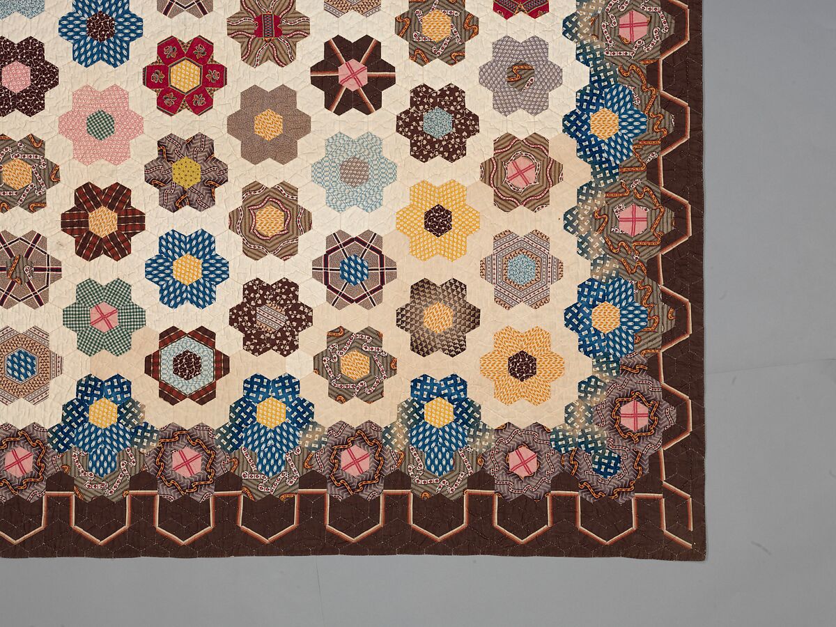 Honeycomb Quilt, Elizabeth Van Horne Clarkson (1771–1852), Cotton, American