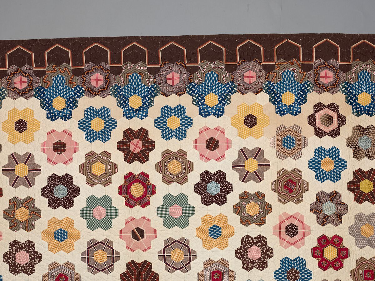 Honeycomb Quilt, Elizabeth Van Horne Clarkson (1771–1852), Cotton, American