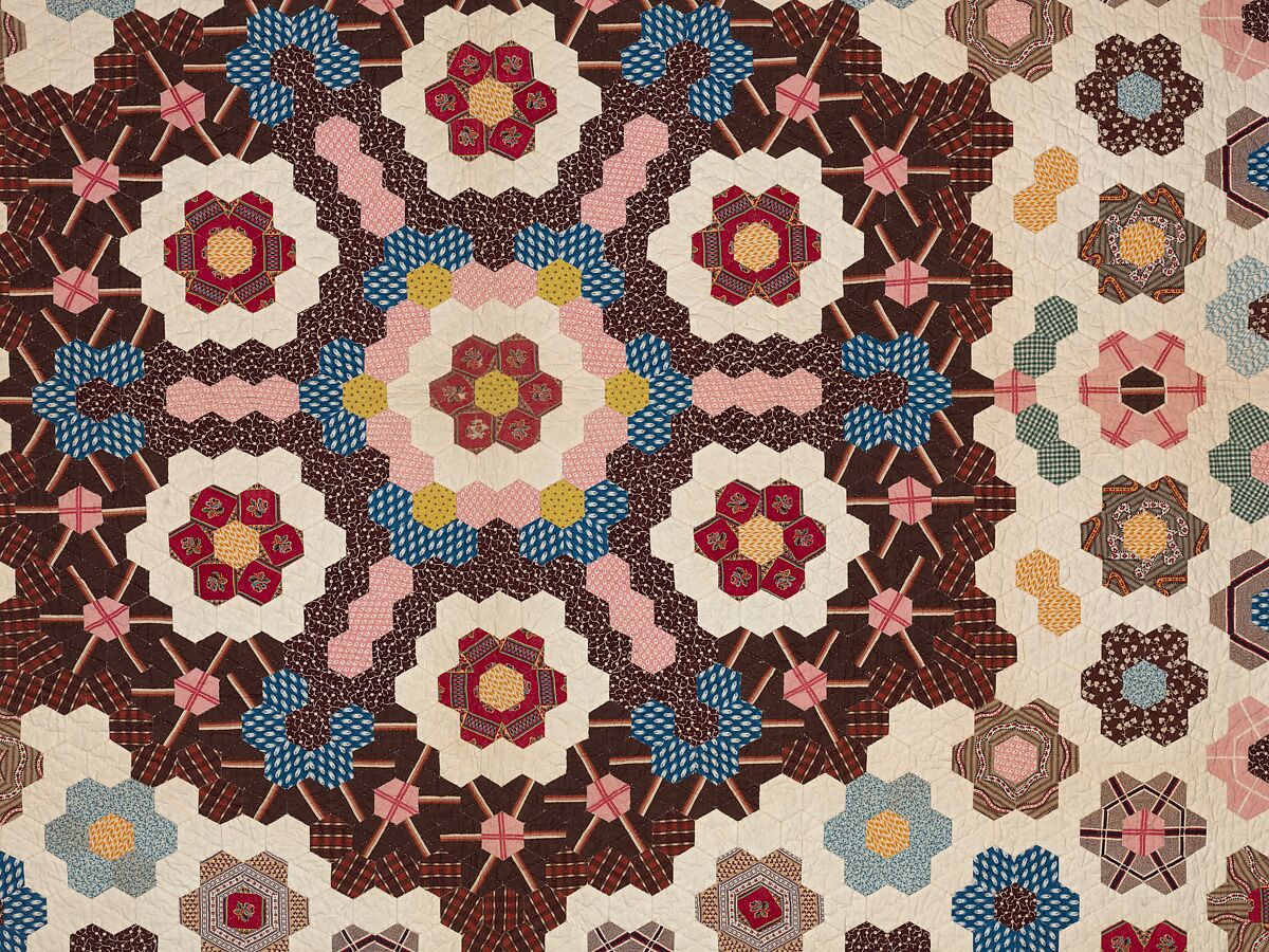 Honeycomb Quilt, Elizabeth Van Horne Clarkson (1771–1852), Cotton, American