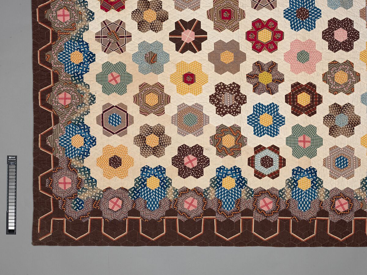 Honeycomb Quilt, Elizabeth Van Horne Clarkson (1771–1852), Cotton, American