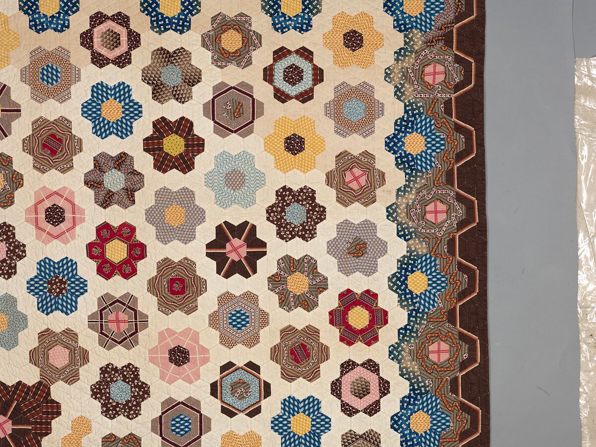Honeycomb Quilt, Elizabeth Van Horne Clarkson (1771–1852), Cotton, American