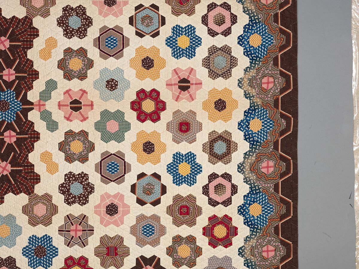 Honeycomb Quilt, Elizabeth Van Horne Clarkson (1771–1852), Cotton, American