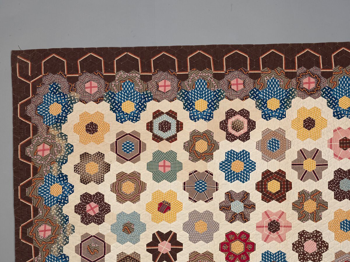 Honeycomb Quilt, Elizabeth Van Horne Clarkson (1771–1852), Cotton, American