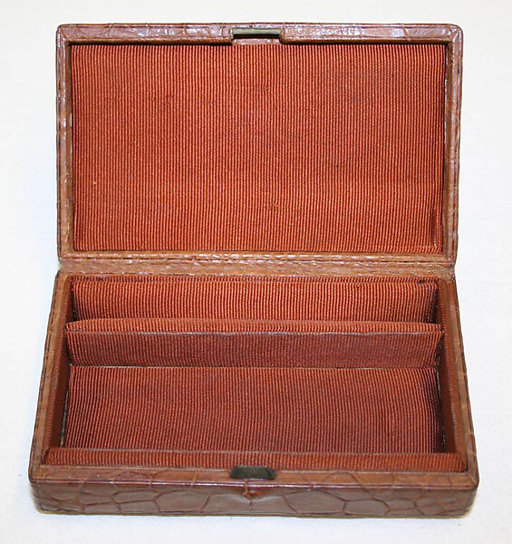 Case, leather, silk, ivory, paper, metal, bristle, crystal, mother-of-pearl, British