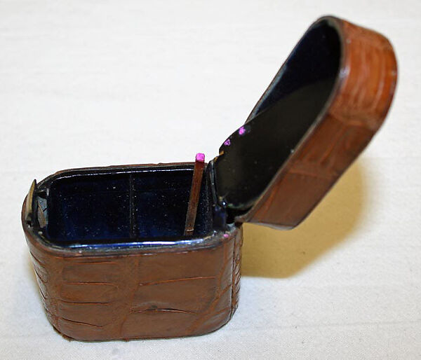 Case, leather, silk, ivory, paper, metal, bristle, crystal, mother-of-pearl, British