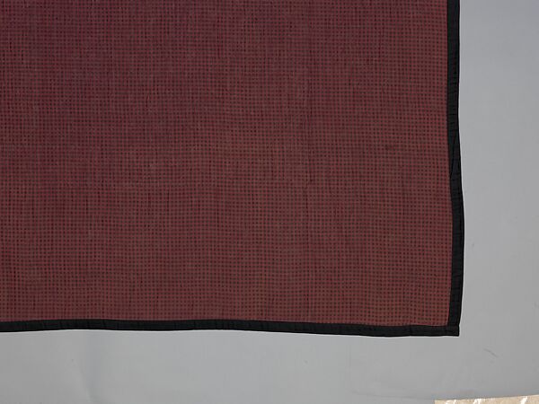 Quilt, Sunshine and Shadow pattern, Amish maker, Wool and cotton, American