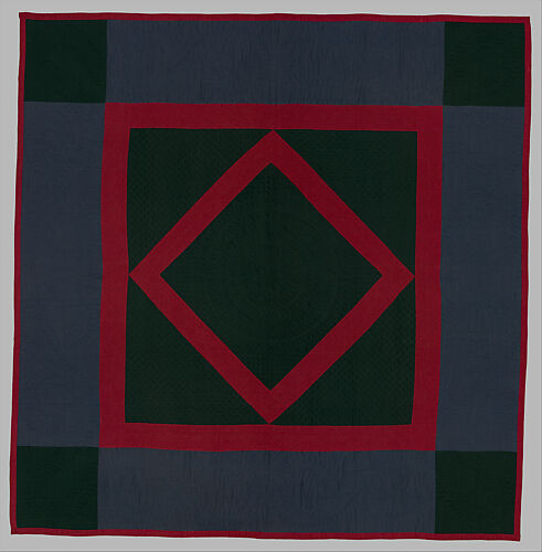 Quilt, Diamond in the Square pattern