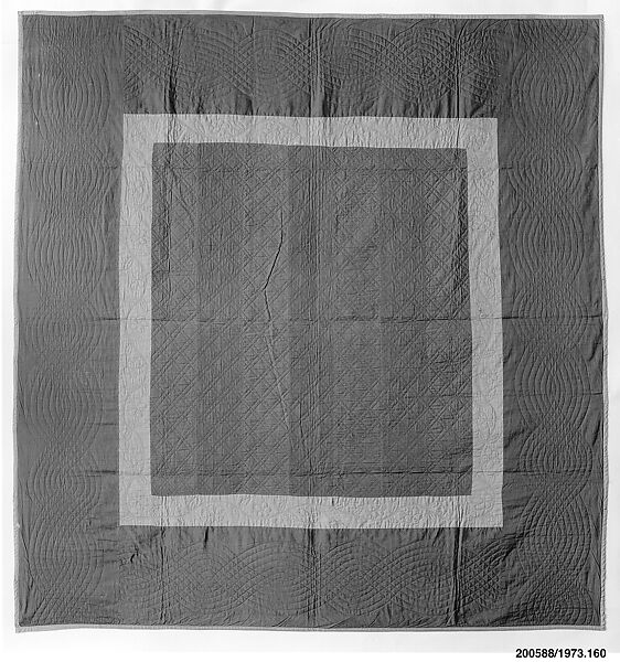 Quilt, Bars pattern, Amish maker, Cotton, American