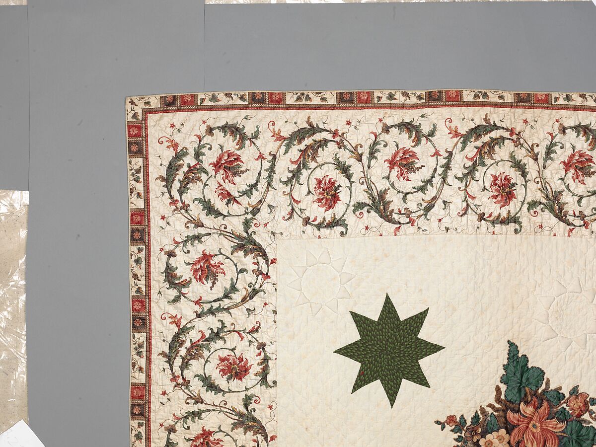Star of Bethlehem Quilt, Cotton, American