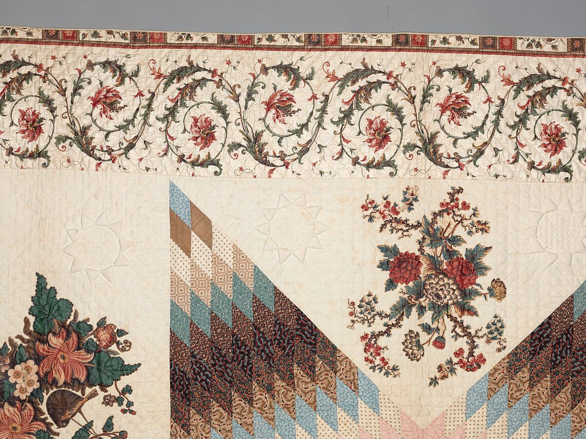 Star of Bethlehem Quilt, Cotton, American