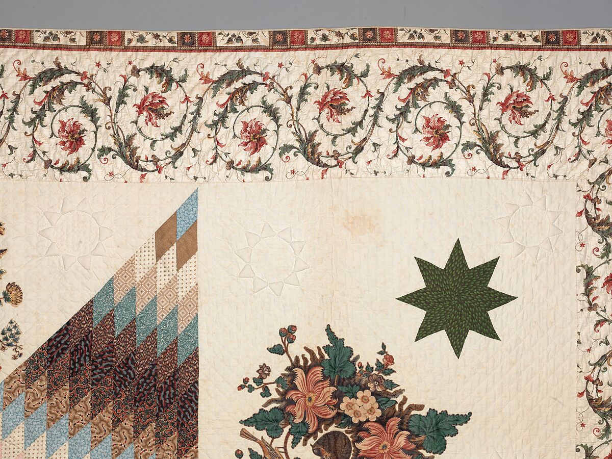 Star of Bethlehem Quilt, Cotton, American