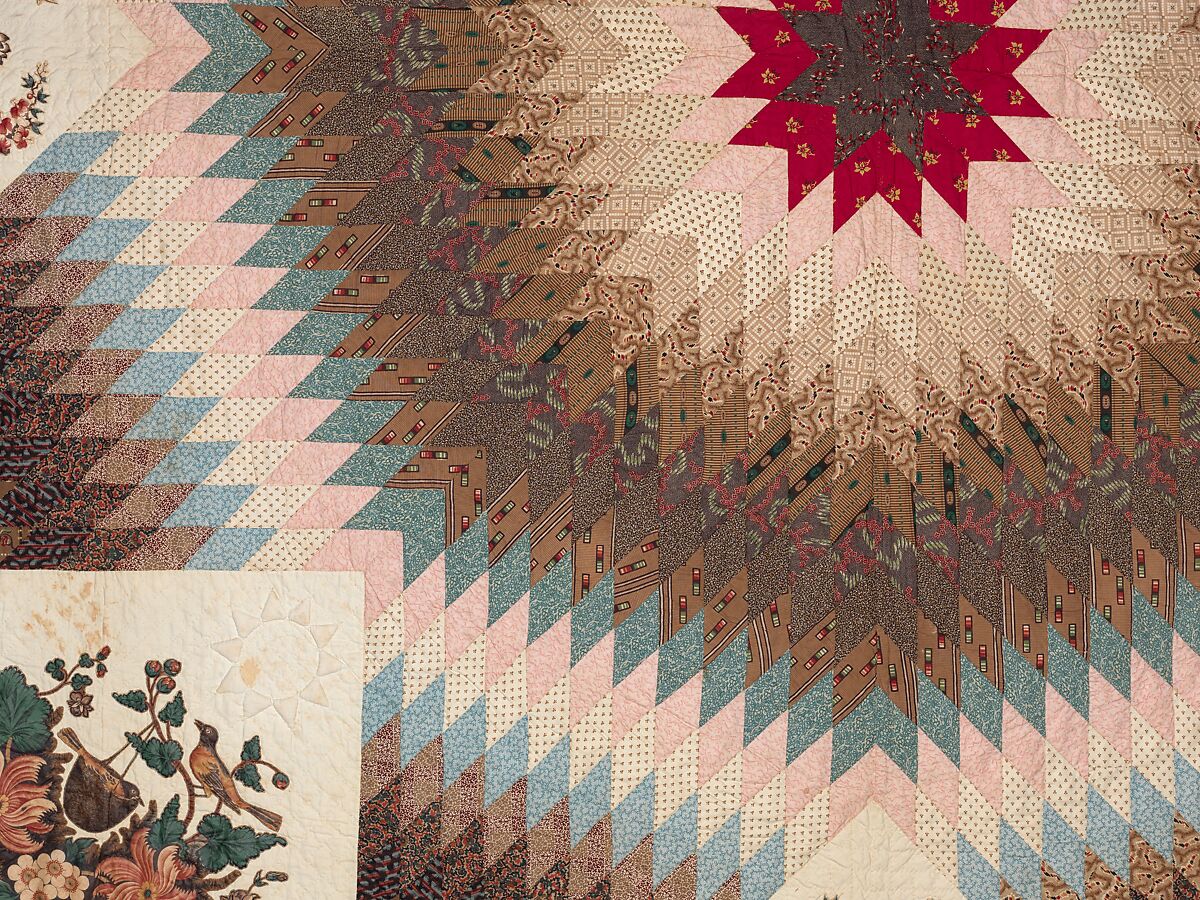 Star of Bethlehem Quilt, Cotton, American