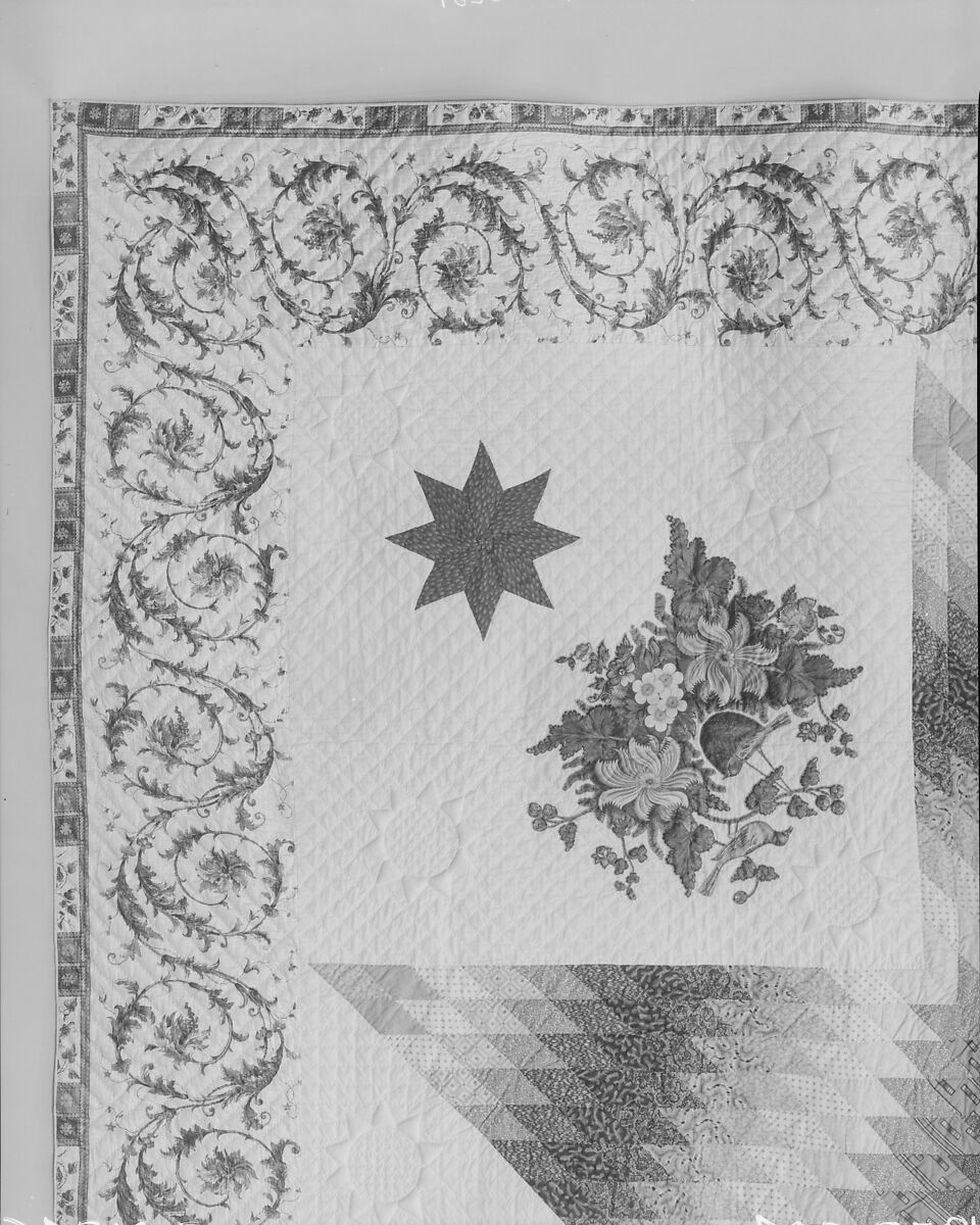 Star of Bethlehem Quilt, Cotton, American