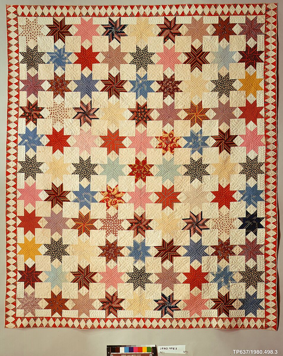 Star of Lemoyne Quilt, Rebecca Davis, Cotton, American