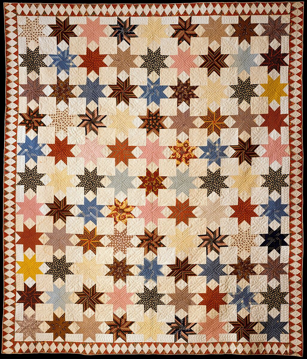 Star of Lemoyne Quilt, Rebecca Davis  American, Cotton, American