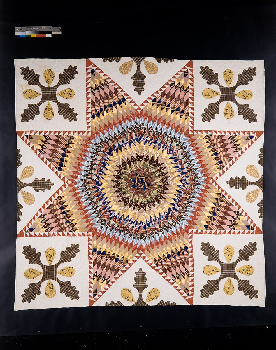 Quilt, Star of Bethlehem, Members of the congregation of the First Baptist Church, Perth Amboy, Cotton, American