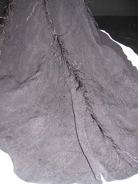 Dress, Nina Ricci (French, founded 1932), silk, feathers, linen, French