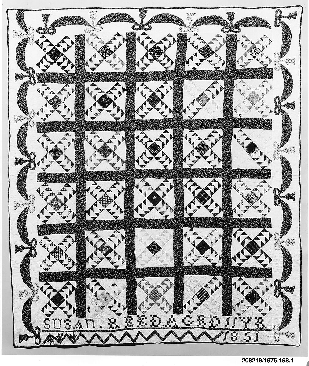 Wild Goose Chase Quilt, Susan Reed Ruddick (1839–1869), Cotton, American