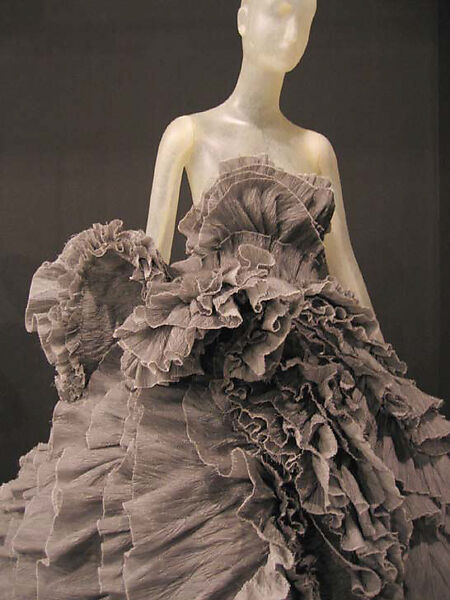 Evening dress, Nina Ricci (French, founded 1932), silk, synthetic, French