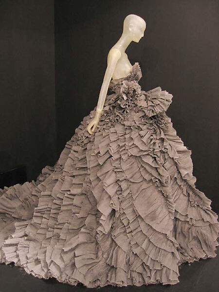 Evening dress, Nina Ricci (French, founded 1932), silk, synthetic, French